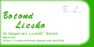 botond licsko business card